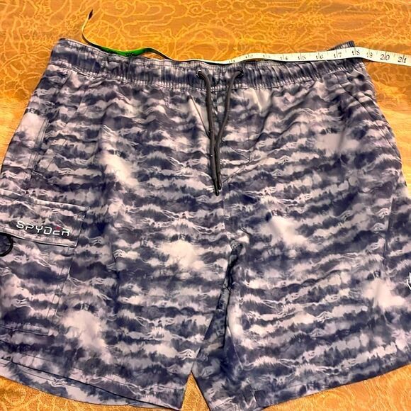 Spyder Spyder Swim Black Printed Swim Shorts size M - Picture 1 of 5